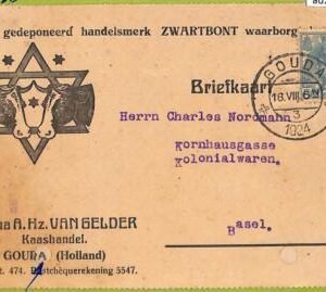 ad2111 - NETHERLANDS - VINTAGE POSTCARD  - ADVERTISING Gouda - 1924