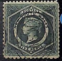 94887d  - NEW SOUTH WALES - STAMP - SG # 162a USED -- INVERTED WATERMARK