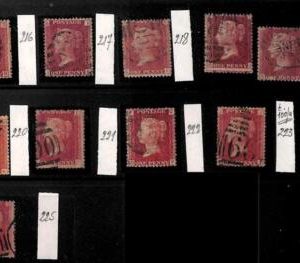 94889 - GREAT BRITAIN - STAMP - SG # 44 lot of 150 stamps - PLATE  STUDY!