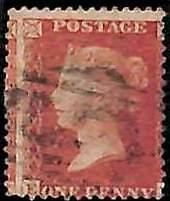 94892d - GREAT BRITAIN - STAMP - SG #  42 Shifted Perforation  -   USED