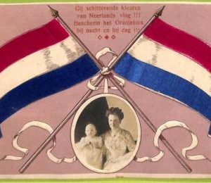 ad2300 - NETHERLANDS - VINTAGE POSTCARD  - FLAG -  Embossed