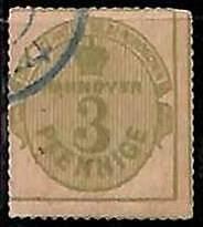 94904 - 2e - GERMANY Hannover - STAMP  -  Michel  #  21  - Very Fine  USED