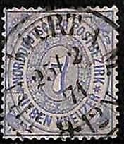 94904 -1bA  - GERMANY Norddeutschland  - STAMP  -  Michel  # 22  - USED