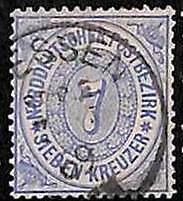 94904 -1bb  - GERMANY Norddeutschland  - STAMP  -  Michel  # 22  - USED