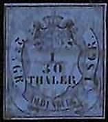 94904 -1f  - GERMANY Oldenburg - STAMP  -  Michel  # 2 IV  - Fine USED