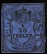 94904 -1g  - GERMANY Oldenburg - STAMP  -  Michel  # 2 III  - Fine USED