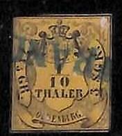94904 -1La  - GERMANY Oldenburg - STAMP  -  Michel  #  4  -  USED