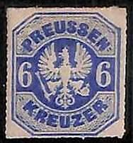 94904 3a - Germany PRUSSIA - STAMPS - Michel #  25a  Mint LIGHTLY  HINGED Brettl