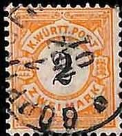 94904 4dA - GERMANY Wurttemberg - STAMP  -  Michel  # 53a - USED