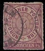 94904 4eA  - GERMANY Norddeutschland  - STAMP  -  Michel  #  1 USED