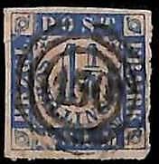 94904 4i - GERMANY  Schleswig-Holstein - STAMP - Mi  # 7  USED   # 150 Ratzeburg
