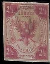 94904 4l - GERMANY  Lubeck  - STAMP  -  Michel  # 4 -  Mint hinged MH