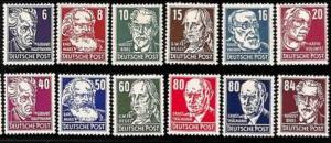 94904b - GERMANY - STAMPS -  Michel  # 327/41 MH Mint Hinged -  Karl Marx