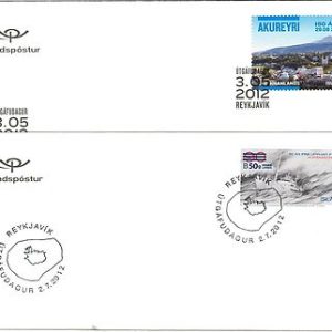 58170 - ISLAND Iceland - POSTAL HISTORY: 2012 set of 10 FDC COVERS - BIRDS sport
