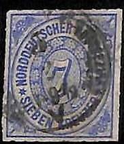 94907 3fC  - GERMANY Norddeutschland  - STAMP  -  Michel  #  10 -  USED