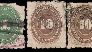 94929b  - MEXICO -  STAMPS  - Yvert  #  101 + 107*2  perf 6 - USED