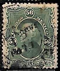94941bB - MEXICO -  STAMPS  - Yvert # 59 (B - THIN PAPER )   -  USED
