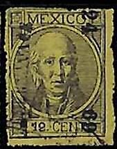 94934eC  - MEXICO -  STAMPS  - Yvert # 43 II -  USED