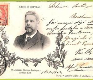 ad2376 - PORTUGAL - VINTAGE POSTCARD -  Writer - 1902