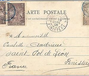 44980 - MADAGASCAR -  POSTAL HISTORY: Ethnic POSTCARD to FRANCE - 1906