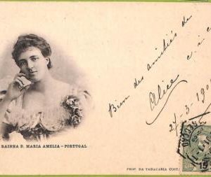 ad2395 - PORTUGAL - VINTAGE POSTCARD - Rainha D.Aemlia - 1901 ROYALTY