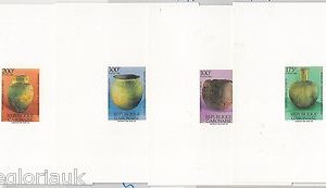 49883 -GABON  - Stamps  Yvert 716 / 9 -  DELUXE  PROOFS - ARCHEOLOGY & ART  1992
