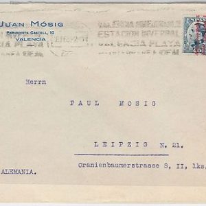 41650  - SPAIN  España - POSTAL HISTORY - COVER sobre - RODILLO Valencia