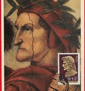 ai5881 - USSR Russia  - Postal History - MAXIMUM CARD - Poet,Writer DANTE - 1965
