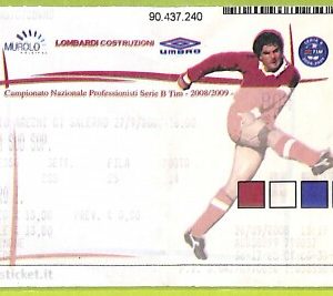 C2117- Vecchio BIGLIETTO PARTITA CALCIO 2008 SALERNO VS PISA