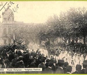 af0888 - ARGENTINA - Vintage Postcard - Rosario - Fiesta Religiosa