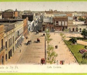 af0919 - ARGENTINA - Vintage Postcard - Rosario de Santa Fe - Calle Cordoba