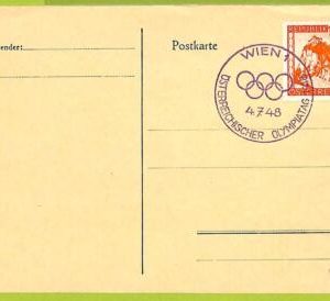 13190 - AUSTRIA - POSTAL HISTORY - Olympic Games POSTMARK - 1948