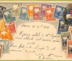 af1226 - ARGENTINA - Vintage Postcard  - Embossed
