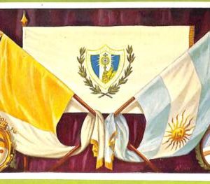 af1231 - ARGENTINA - Vintage Postcard  -  FLAG