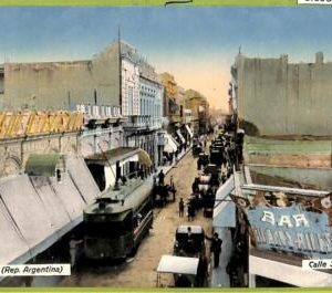 af0982 - ARGENTINA - Vintage Postcard - Rosario - Calle Sarmiento