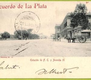 af0842 - ARGENTINA - Vintage Postcard - LA PLATA - 1908