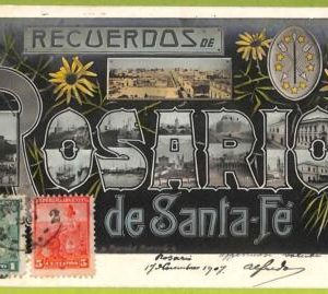 af0999 - ARGENTINA - Vintage Postcard - Rosario de Santa Fe - 1907