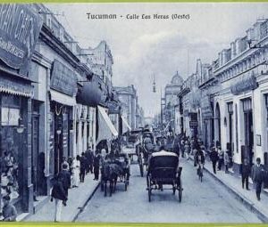 af1125 - ARGENTINA - Vintage Postcard - Tucuman - Calle Las Heras