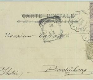 66812 - MONACO  - Postal History - POSTCARD to ITALY 1900