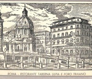 ab0406 - CARTOLINA D'EPOCA -ROMA Città : Ristorante Taberna Ulpia