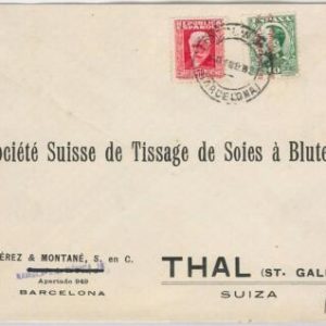 41646 - SPAIN España - Postal History - MIXED FRANKING on COVER  to SWITZERLAND