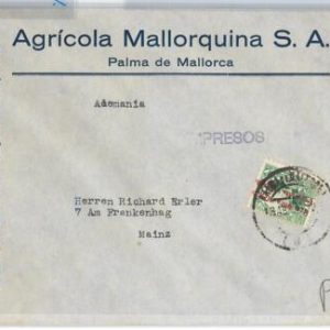 41652 - SPAIN España - Postal History -  COVER from MALLORCA