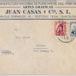 41648 - SPAIN España - Postal History - MIXED FRANKING on COVER  to SWITZERLAND
