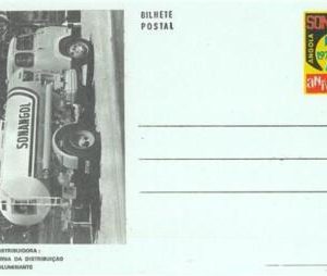 93442 -  ANGOLA - Postal History - STATIONERY CARD -  Truck PETROL OIL  1984