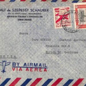 ad6108 - BOLIVIA - POSTAL HISTORY -  AIRMAIL COVER to SWITZERLAND 1951