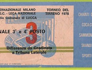 C2535- Vecchio BIGLIETTO PARTITA CALCIO 1978 INTER VS OFK BEOGRAD