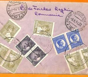 99481 - ROMANIA  - Postal History - REGISTERED  COVER  to  ITALY  1931