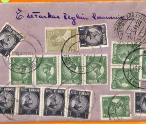 99480 - ROMANIA  - Postal History - REGISTERED  COVER  to  ITALY  1922