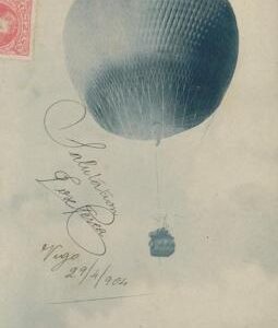 P0701 - SPAIN España - AVIATION Vintage POSTCARD - BALLOON card from VIGO 1904