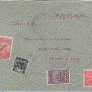 74401 - BRAZIL - POSTAL HISTORY - AIRMAIL COVER via PANAIR   RIO VICTORIA  1932
